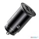 Baseus Circular Metal PPS Quick Car Charger 30W 